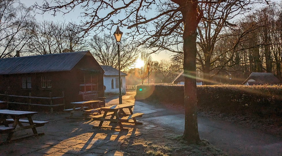 A chilly morning Sunrise at St Fagans National Museum Of History