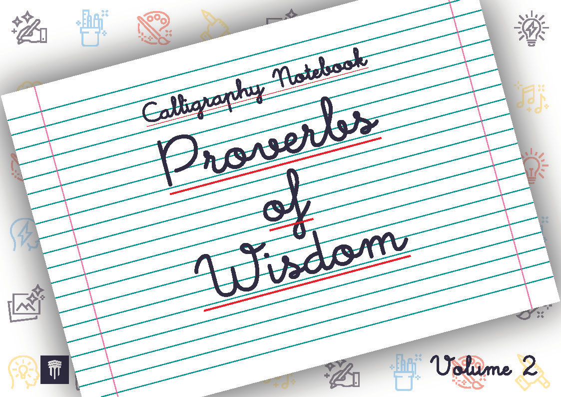 Caderno de Caligrafia em Inglês Proverbs of Wisdom - Vol 2