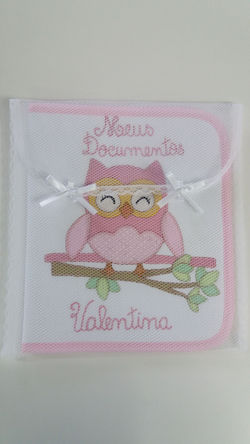 Porta documento corujinha
