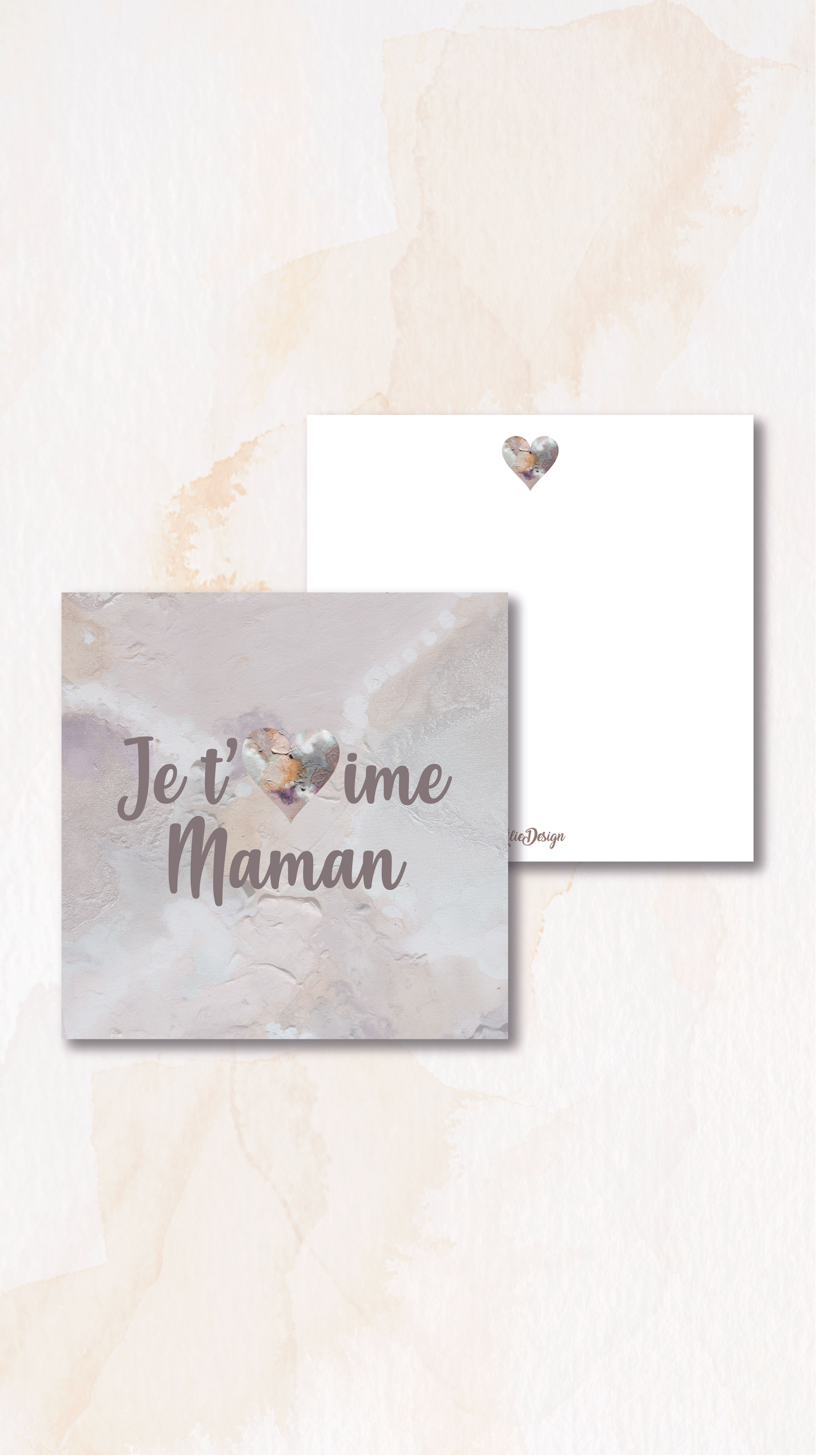 Carte Je t'aime Maman "Collection Maman"