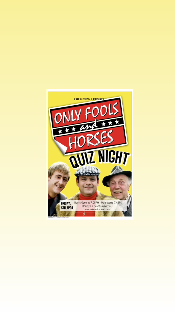 Only fools & Horses Quiz night