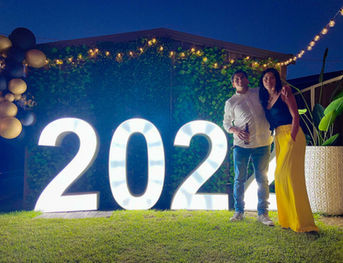 Iconic 120cm Number Lights "2022"