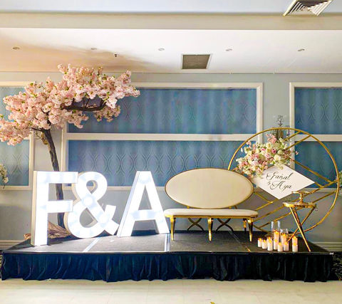 Iconic 120cm "F&A" Letter Lights