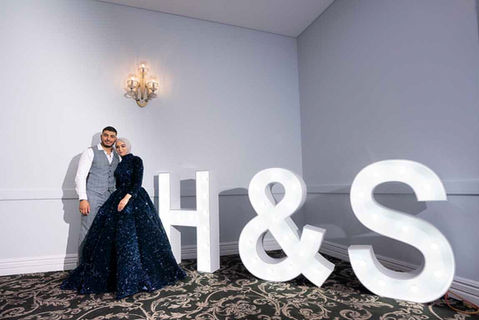 Iconic 120cm "H&S" Letter Lights