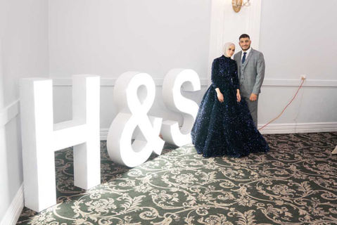 Iconic 120cm "H&S" Letter Lights