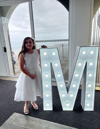 Iconic 120cm Light Up Letter "M"