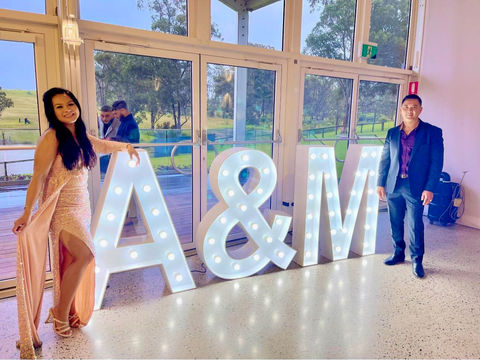 Iconic 120cm "A&M" Letter Lights