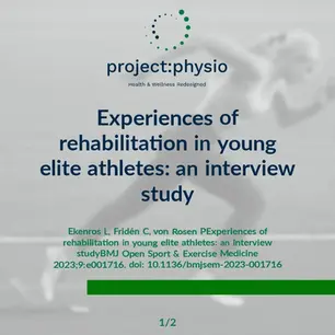 Experiences of rehabilitation in young elite athletes: an interview study