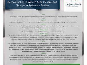Graft Choice for Anterior Cruciate Ligament Reconstruction in Women Aged 25 Years and Younger