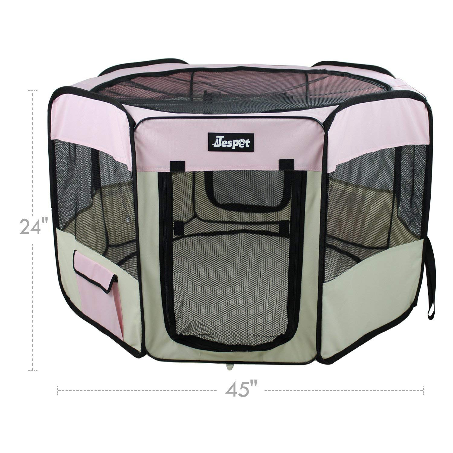 pink pet playpen