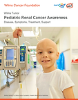 Young boy undergoing Wilms tumor pediatric renal cancer treatment
