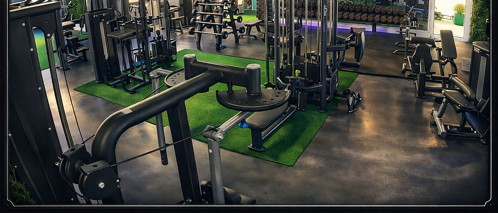 Modern 24/7 gym Bribie Island with weight machines.