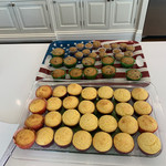 Baked goods made by Scarsdale volunteers