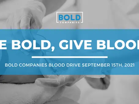 Be BOLD, give blood!