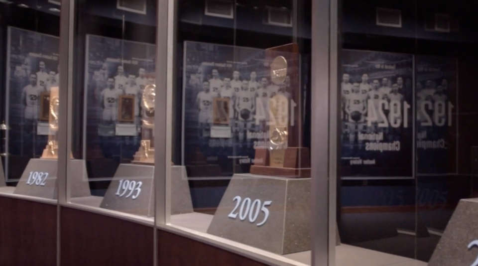 unc basketball trophies