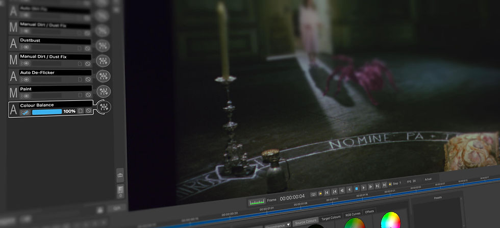 Image of the PFClean UI showing a cached effect