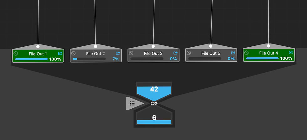 Image of the PFClean UI showing the Export File Out