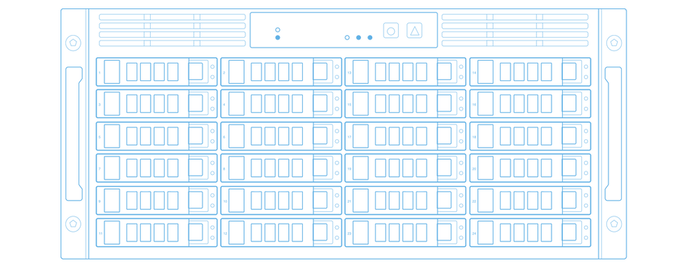 Outline image of a storage RAID