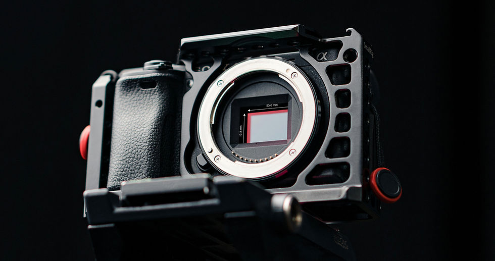 A sony mirrorless camera with sensor revealed