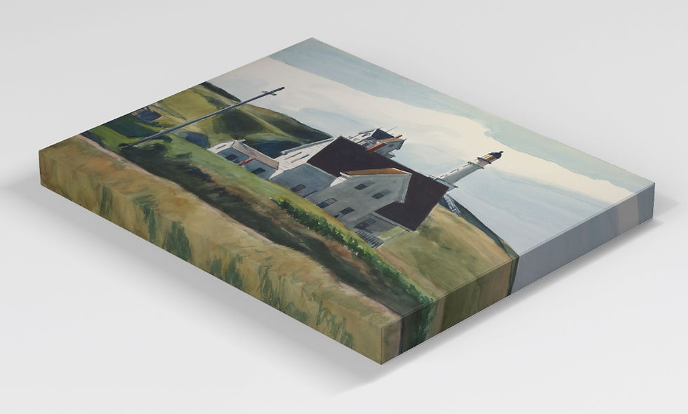 Miniatura: Edward Hopper,Colina e Casas,Cape Elizabeth,Maine,quadro,reprodução,poster,canvas,gravura,replica,tela,pintura,comprar,copia