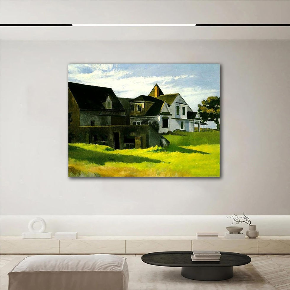 Miniatura: Edward Hopper,Tarde em Cape Cod,Cape Cod Afternoon,realismo,poster,gravura,reprodução,réplica,canvas,releitura,pintura,compra