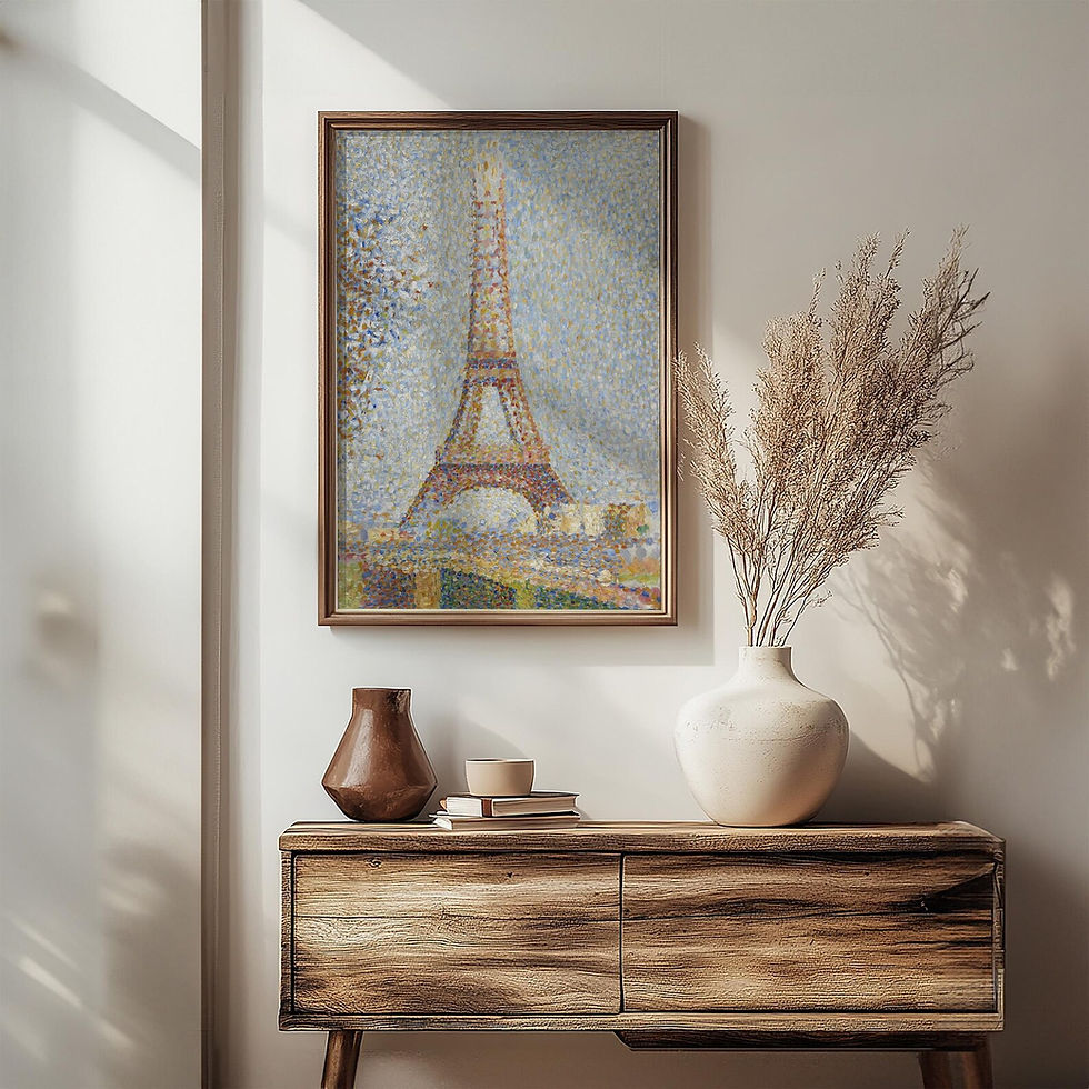 Miniatura: Georges Seurat,Torre Eiffel,quadro,poster,gravura,reprodução,canvas,replica,tela,releitura,comprar,fine art,giclée