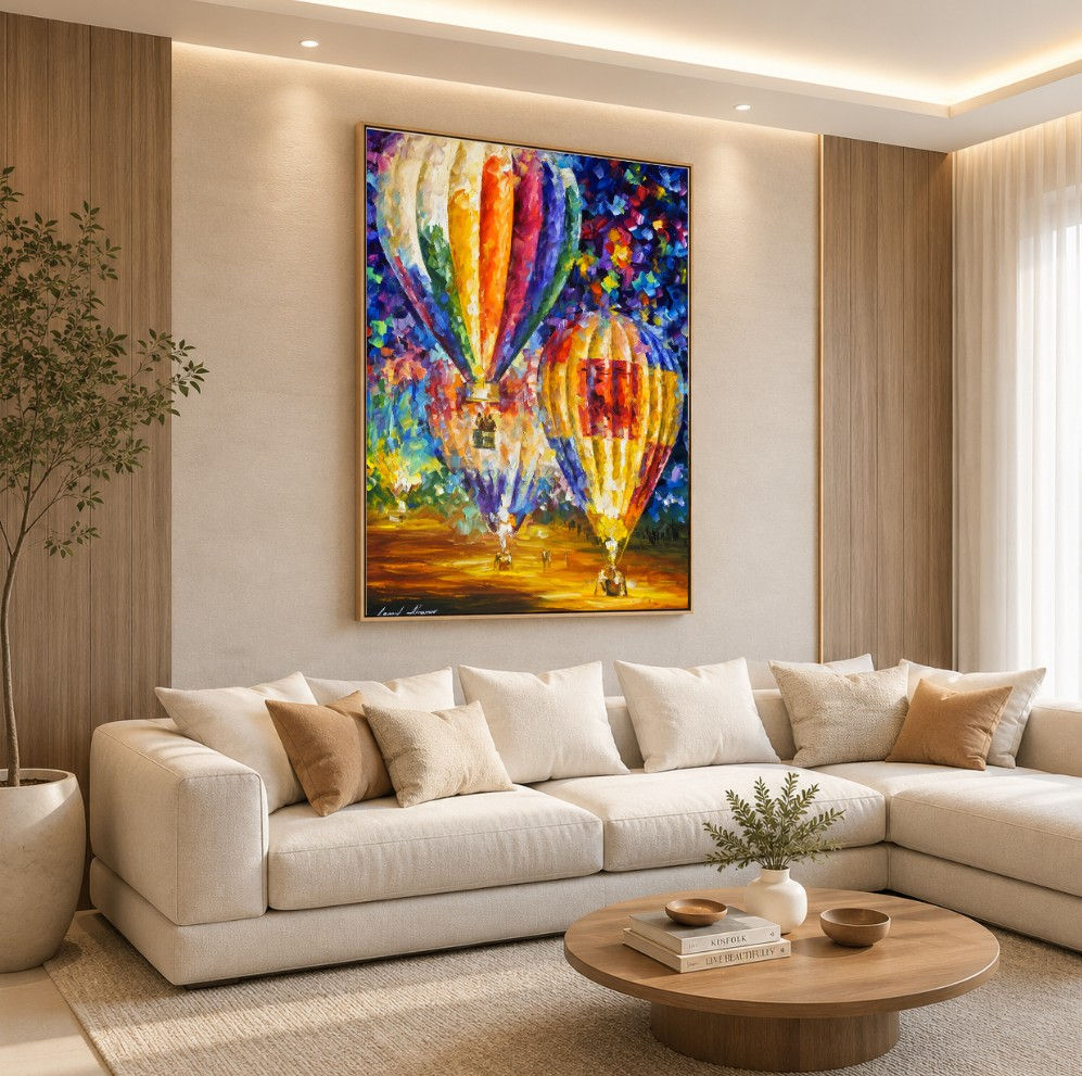 Leonid Afremov,balões,quadro,poster,replica,gravura,canvas,reprodução,tela,releitura,comprar,cópia,fine art,giclée,colorido