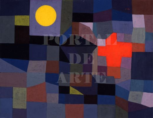 Miniatura: Paul Klee,Fogo,Lua Cheia,Fire, Full Moon,quadro,poster,gravura,replica,reprodução,canvas,tela,pintura,comprar