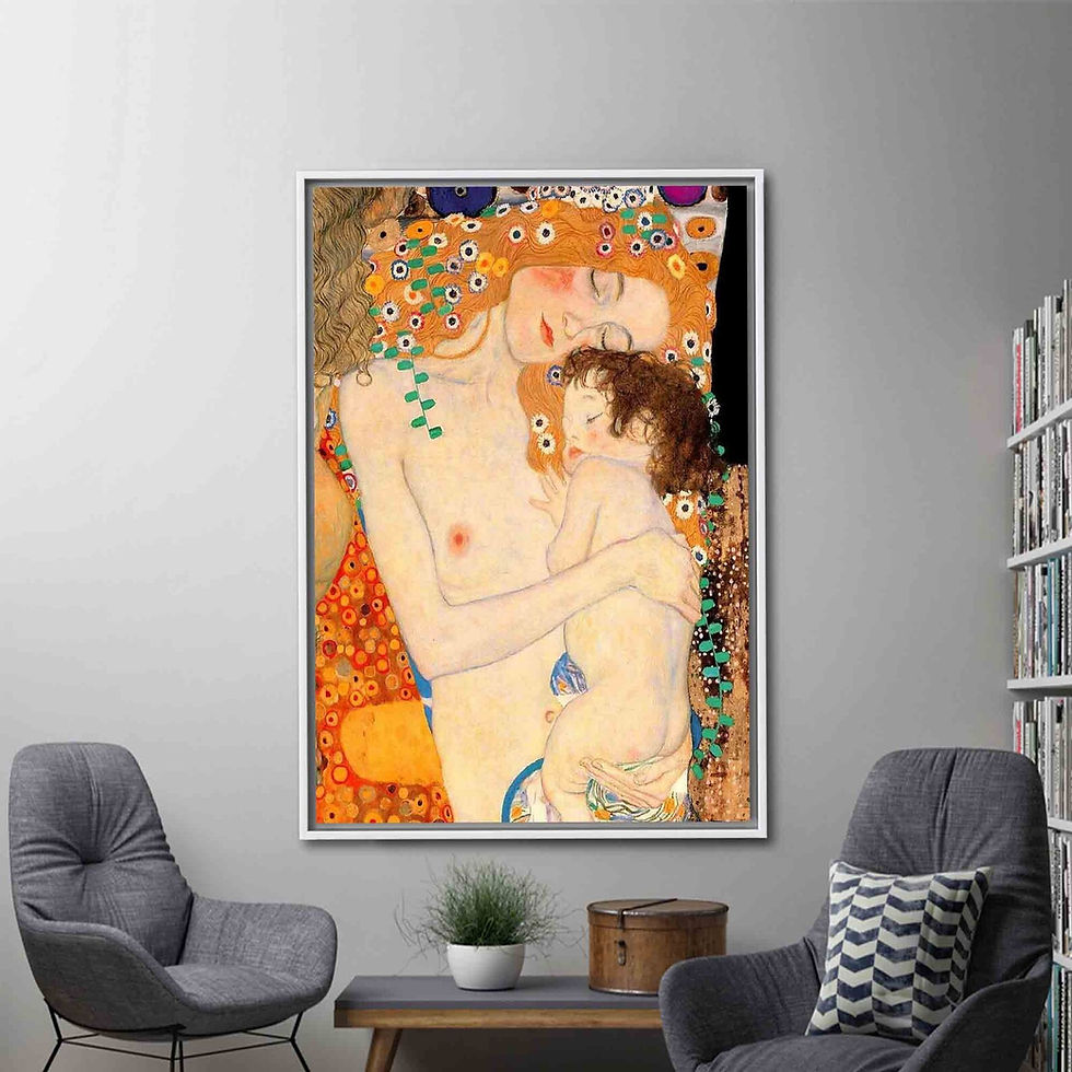 gustav klimt,mãe e criança,mãe e filho,três idades da mulher,quadro,poster,gravura,replica,canvas,reprodução,gravura,tela,obr