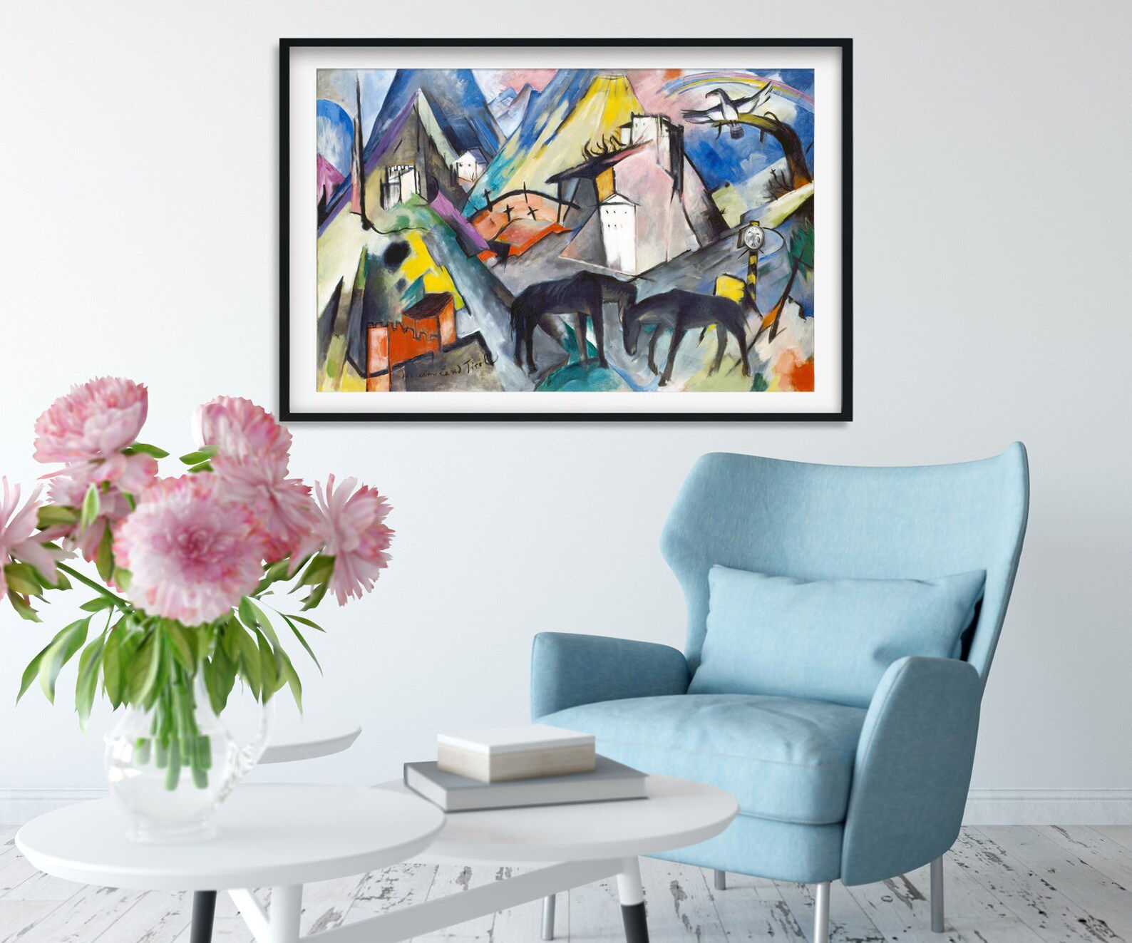 Franz Marc,A Terra Infeliz do Tirol,Unfortunte Land do Tirol,quadro,canvas,pôster,gravura,réplica,reprodução,fototela,comprar