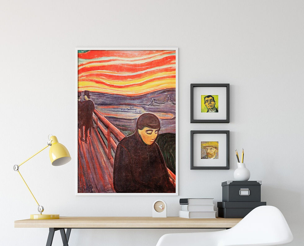 Miniatura: Edvard Munch,Desespero,despair,1894,quadro,poster,gravura,canvas,replica,reprodução,pintura,comprar,cópia