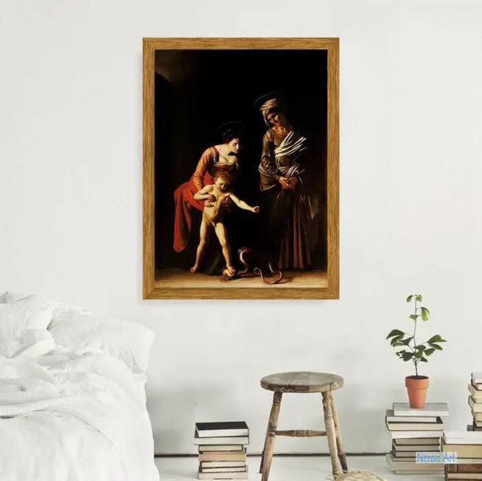 Miniatura: caravaggio,Madonna e Menino com Santa Ana,quadro,poster,replica,canvas,gravura,reprodução,tela,pintura,comprar,cópia,fine art