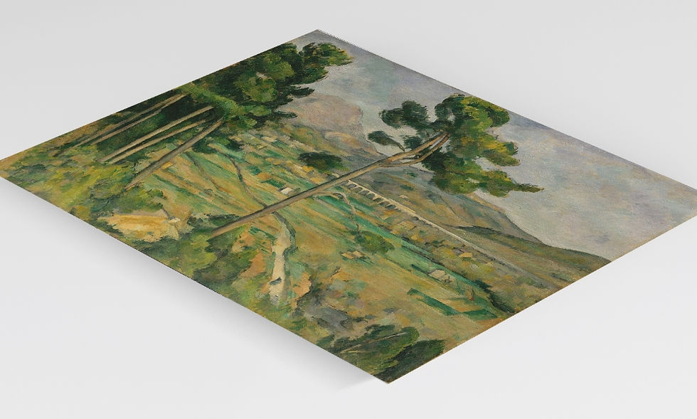Miniatura: Cézanne,Mont Santa Victoria e o Viaduto do Vale do Rio Arc,quadro,poster,replica,canvas,reprodução,gravura,tela,comprar,copia