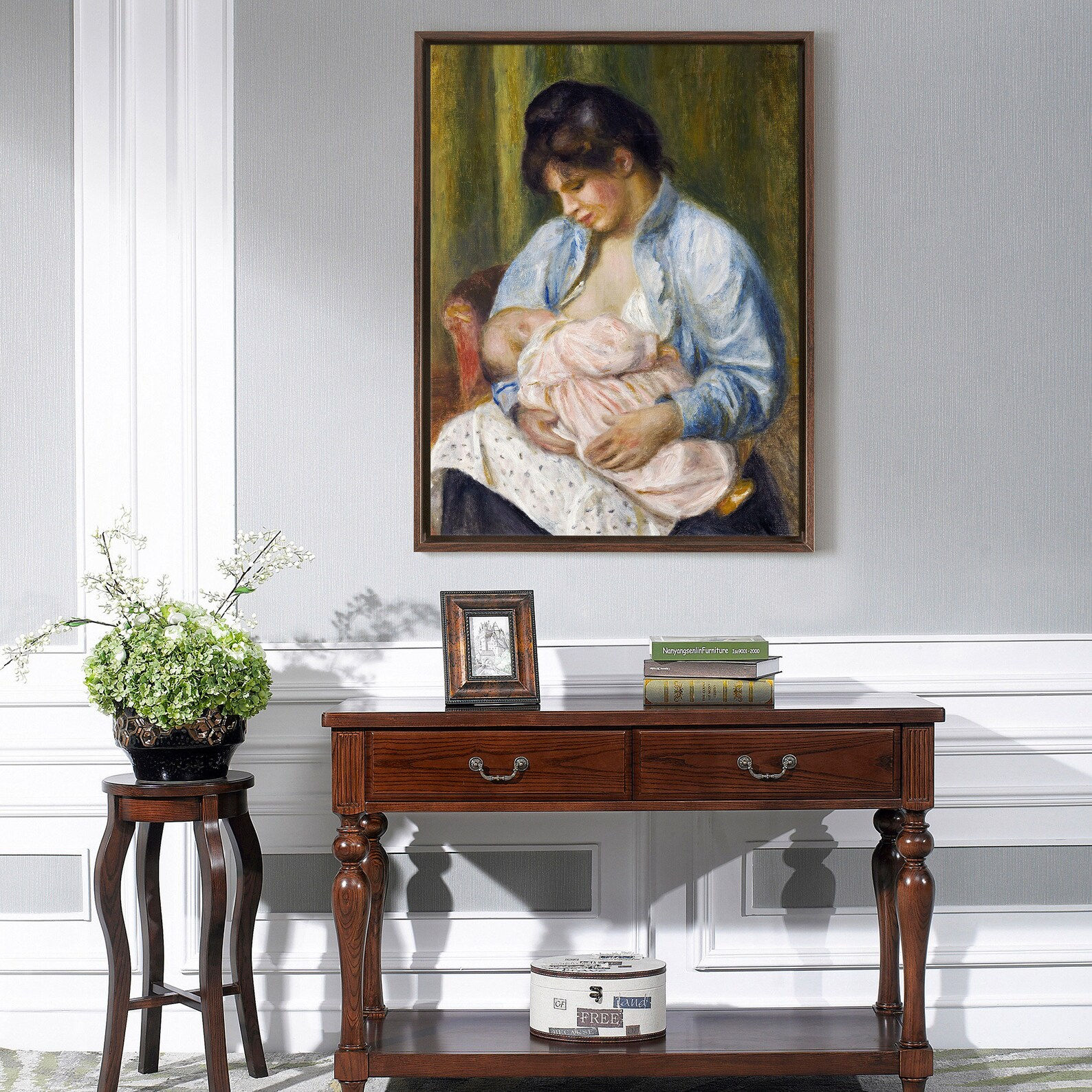 Renoir,Uma Mulher Amamentando uma criança,quadro,poster,replica,canvas,reprodução,gravura,tela,comprar,copia,pintura,obra,art