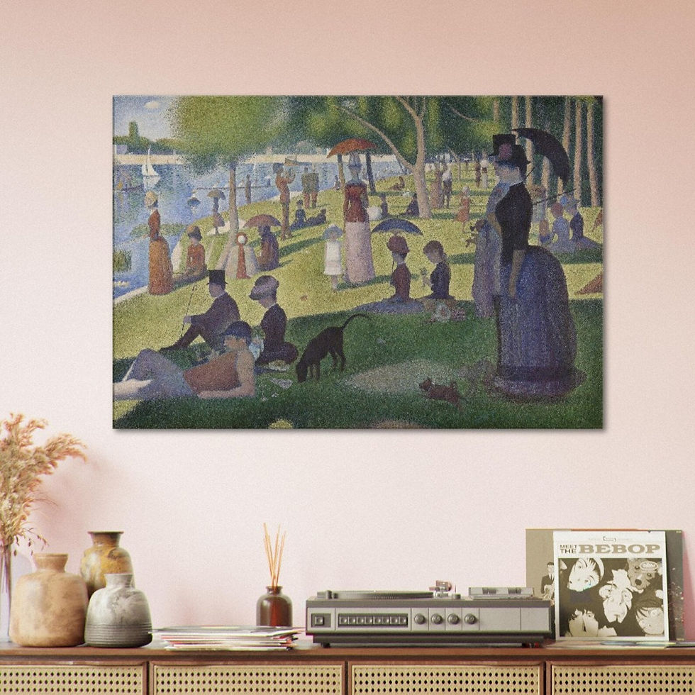 Miniatura: Georges Seurat,Tarde de Domingo na Ilha de Grande Jatte,poster,gravura,reprodução,canvas,replica,releitura,comprar,fine art