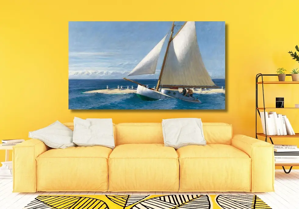 Miniatura: Edward Hopper,veleiro,barco,Mar,quadro,poster,réplica,gravura,reprodução,canvas,tela,foto,comprar,cópia,fine art,giclée,arte