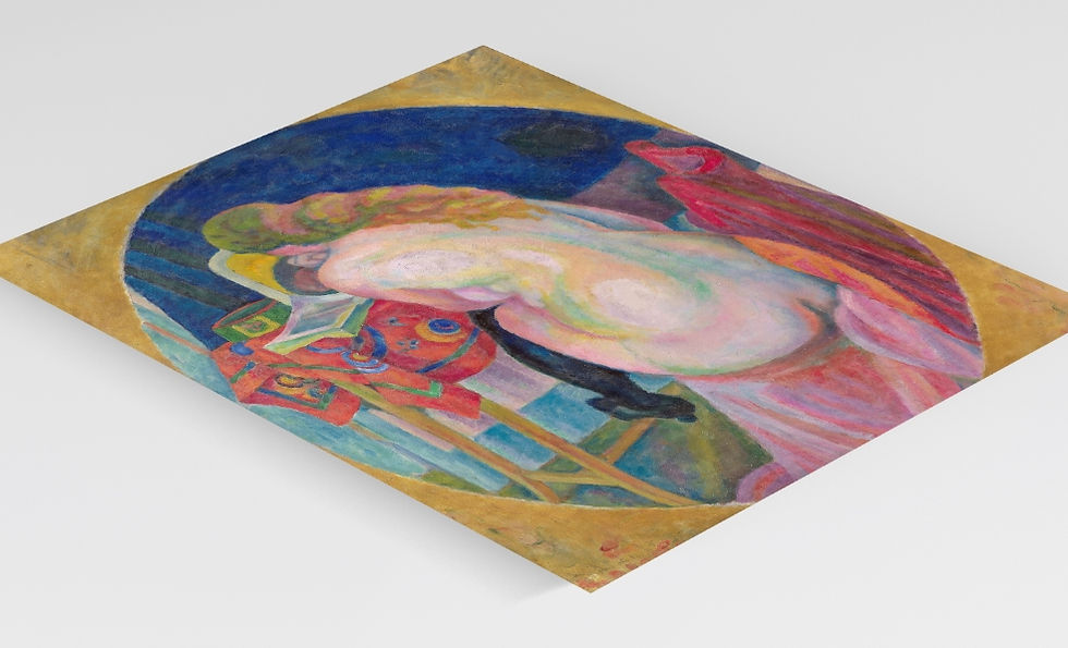 Miniatura: Robert Delaunay,Mulher nua lendo,quadro,poster,gravura,reprodução,canvas,replica,pintura,comprar,cópia