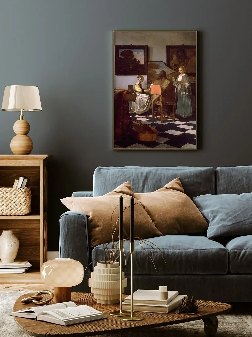 Miniatura: Vermeer,O Concerto,The Concert,quadro,canvas,poster,replica,gravura,reprodução,canvas,fototela,cópia,tela,pintura,obra,arte