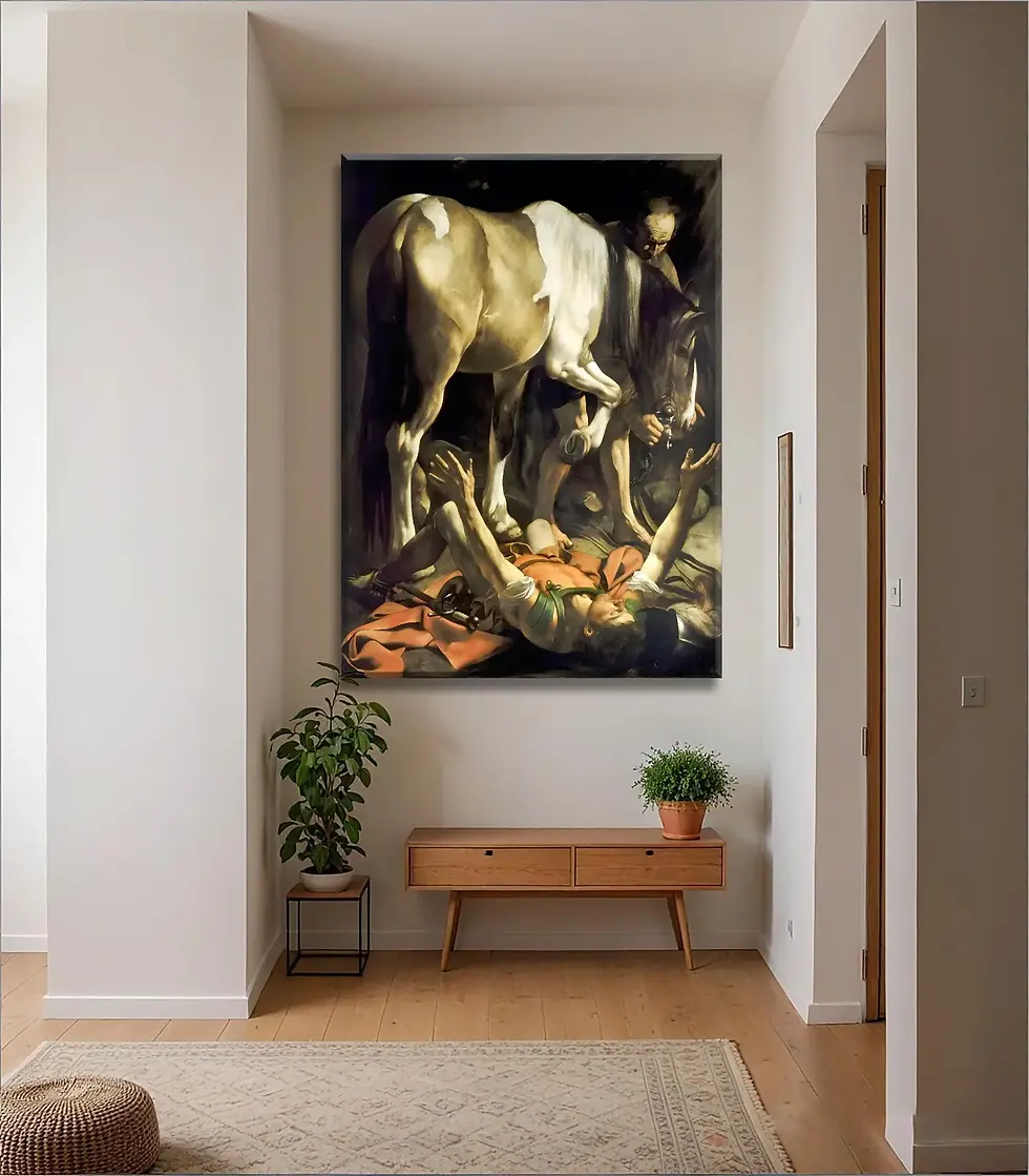 Caravaggio,A conversão de São Paulo a caminho de Damasco,quadro,poster,replica,canvas,gravura,reprodução,tela,comprar,copia