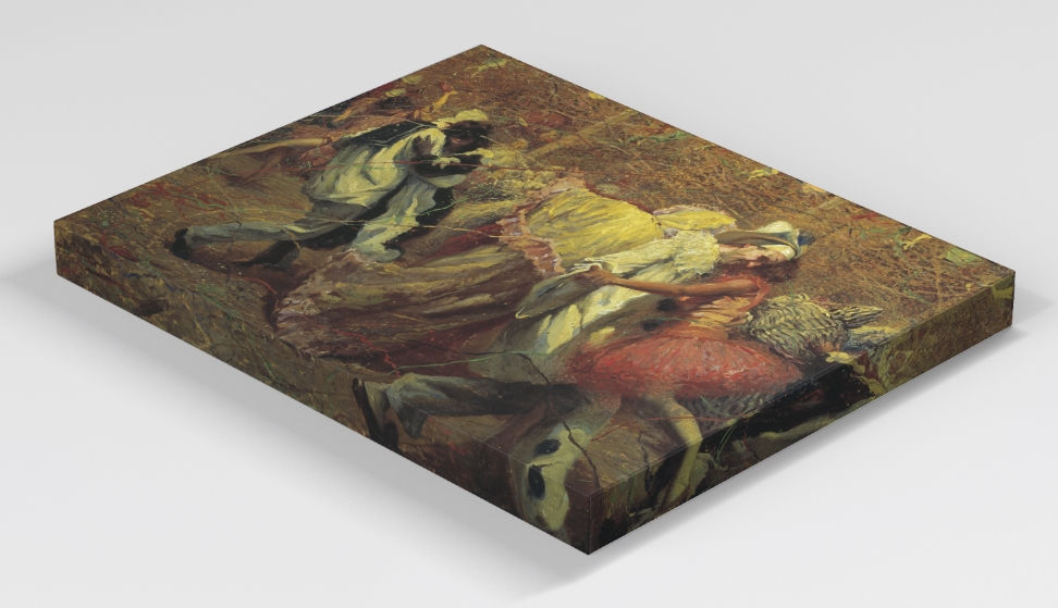 Miniatura: Rodolpho Chambelland,Baile à Fantasia,poster,gravura,reprodução,canvas,replica,releitura,tela,pintura