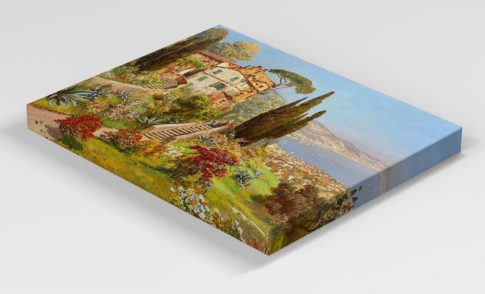 Miniatura: Alois Arnegger,Paisagem Liguria, Itália,quadro,poster,replica,canvas,gravura,reprodução,tela,comprar,copia,fine art,giclée,ob
