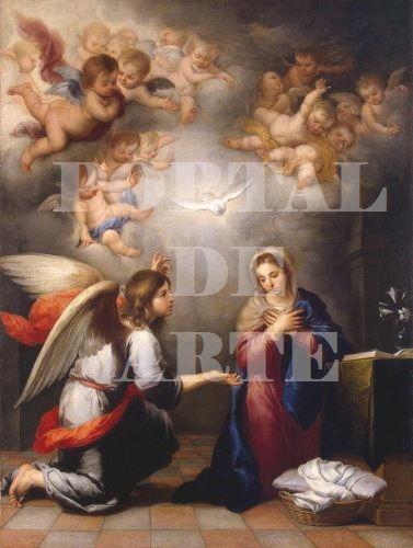 Miniatura: Murillo,Anunciação,quadro,poster,replica,canvas,gravura,reprodução,tela,foto,pintura,releitura,comprar,cópia,fine art,giclée,
