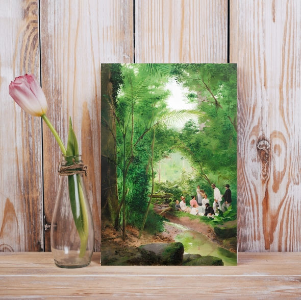 Miniatura: Almeida Júnior,Piquenique no Rio das Pedras,picnic,rtistas brasileiros,quadro,reprodução,poster,canvas,gravura,replica,compra