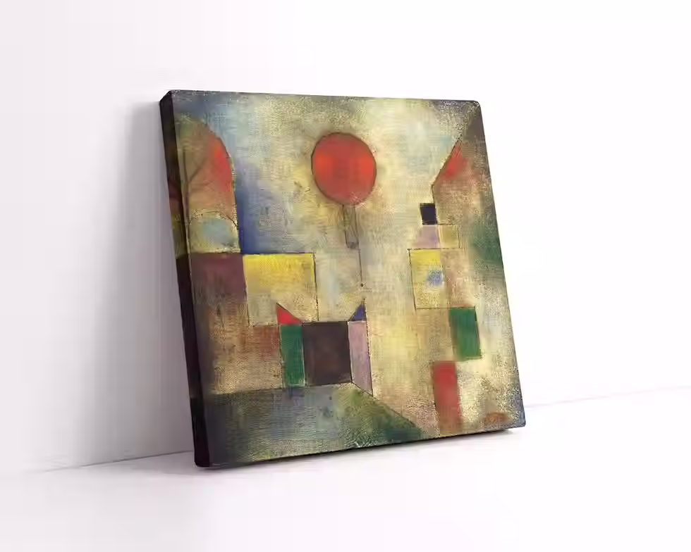 Miniatura: Paul Klee,Balão Vermelho,Red Ballon,quadro,poster,gravura,canvas,replica,reprodução,foto,tela,pintura,comprar,copia,fine art