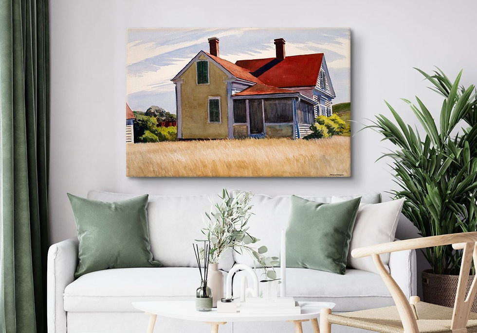 Miniatura: Edward Hopper,Casa de Marshall,Marshall's house,quadro,poster,gravura,reprodução,réplica,canvas,releitura,tela,pintura,compra