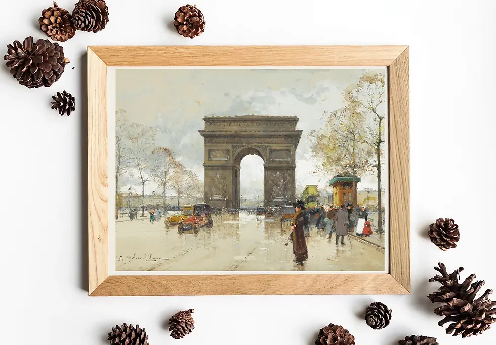 Miniatura: Eugène Galien-Laloue,paris,arco do triunfo,quadro,poster,replica,canvas,gravura,reprodução,tela,foto,comprar,cópia,fine art