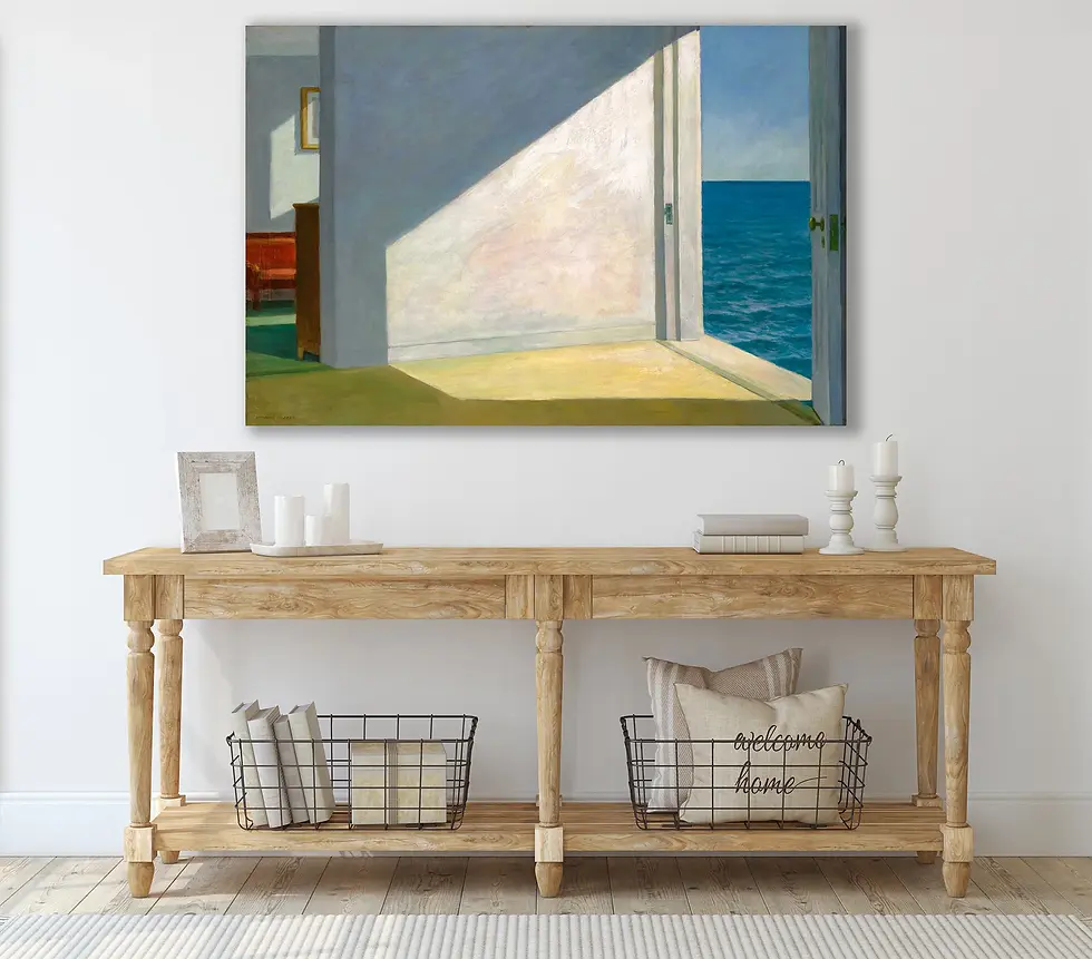 Miniatura: Edward Hopper,Quartos à Beira-Mar,1951,rooms by the sea,quadro,poster,replica,canvas,reprodução,gravura,tela,comprar,obra,art