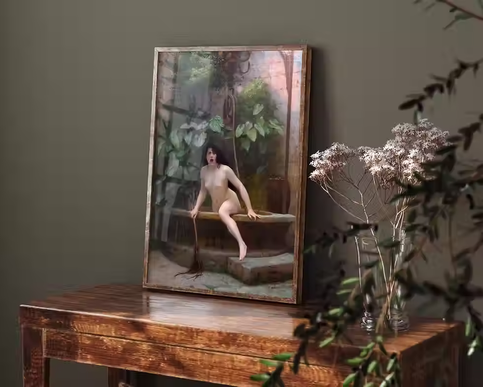 Miniatura: Jean-Léon Gérôme,Verdade Saindo do Poço,quadro,poster,gravura,replica,canvas,comprar,copia,obra,pintura,replica,fine art,tela