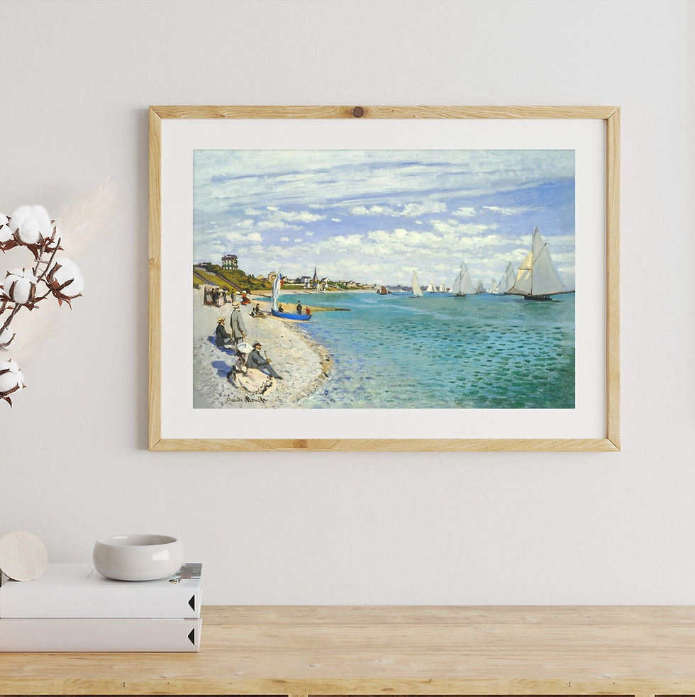 Miniatura: monet,regata em sainte adresse,Regatta at Sainte-Adresse,quadro,poster,replica,canvas,reprodução,gravura,tela,comprar,copia