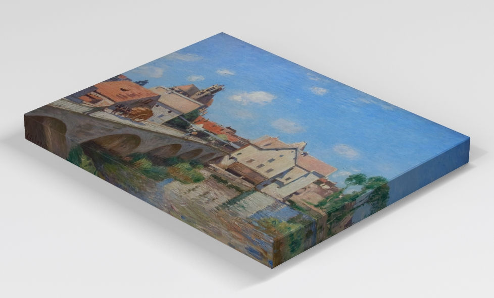 Miniatura: alfred sisley, ponte em moret,Bridge of Moret,quadro,poster,replica,canvas,gravura,reprodução,tela,comprar,cópia,pintura,obra